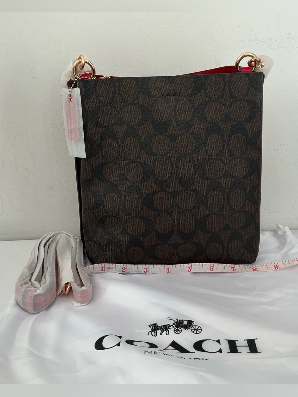 Coach Mollie Bucket Bag 22 In Signature Canvas - Picture 4 of 4